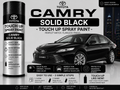 Toyota Camry Solid Black Touch Up Spray Paint – OEM Color Match | LIHA Aerosols 500ml