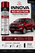 Toyota Innova Red Mica Pearl Touch Up Spray Paint – OEM Color Match | LIHA Aerosols 500ml