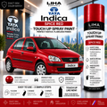 Tata Indica Spice Red Touch Up Spray Paint – OEM Color Match | LIHA Aerosols 500ml