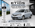 Toyota Etios Serene Bluish Silver Touch Up Spray Paint – OEM Color Match | LIHA Aerosols 500ml