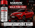 Toyota Yaris Wildfire Red Touch Up Spray Paint – OEM Color Match | LIHA Aerosols 500ml
