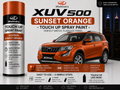 Mahindra XUV500 Sunset Orange Touch Up Spray Paint – OEM Color Match | LIHA Aerosols 500ml