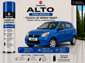 Maruti Suzuki Alto Cerulean Blue Touch Up Spray Paint – OEM Color Match | LIHA Aerosols 500ml