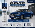 Maruti Suzuki Dzire Peacock Blue Touch Up Spray Paint | OEM Automotive Aerosol Paint for Scratch Repair