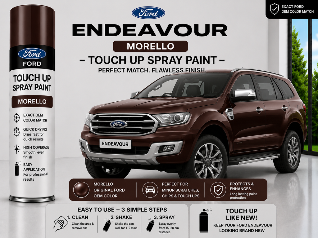 Ford Endeavour Morello Touch Up Spray Paint – OEM Color Match | LIHA Aerosols 500ml