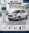 Ford Aspire Silver Touch Up Spray Paint | OEM Automotive Aerosol Paint for Scratch Repair