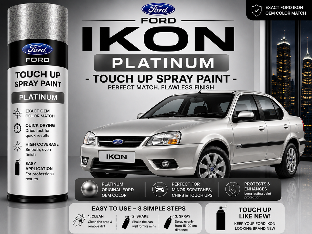 Ford Ikon Platinum Touch Up Spray Paint – OEM Color Match | LIHA Aerosols 500ml