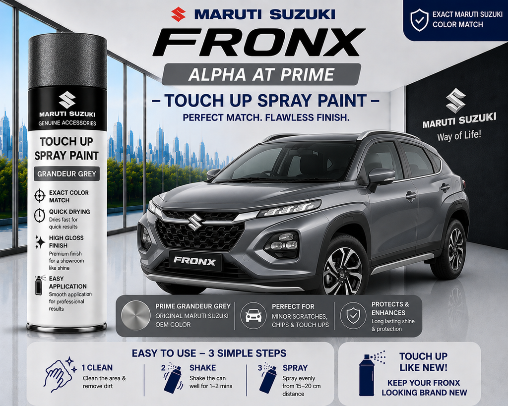 Maruti Suzuki Fronx Prime Grandeur Grey Touch Up Spray Paint – OEM Color Match