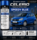 Maruti Suzuki Celerio Speedy Blue Touch Up Spray Paint – OEM Color Match | LIHA Aerosols 500ml