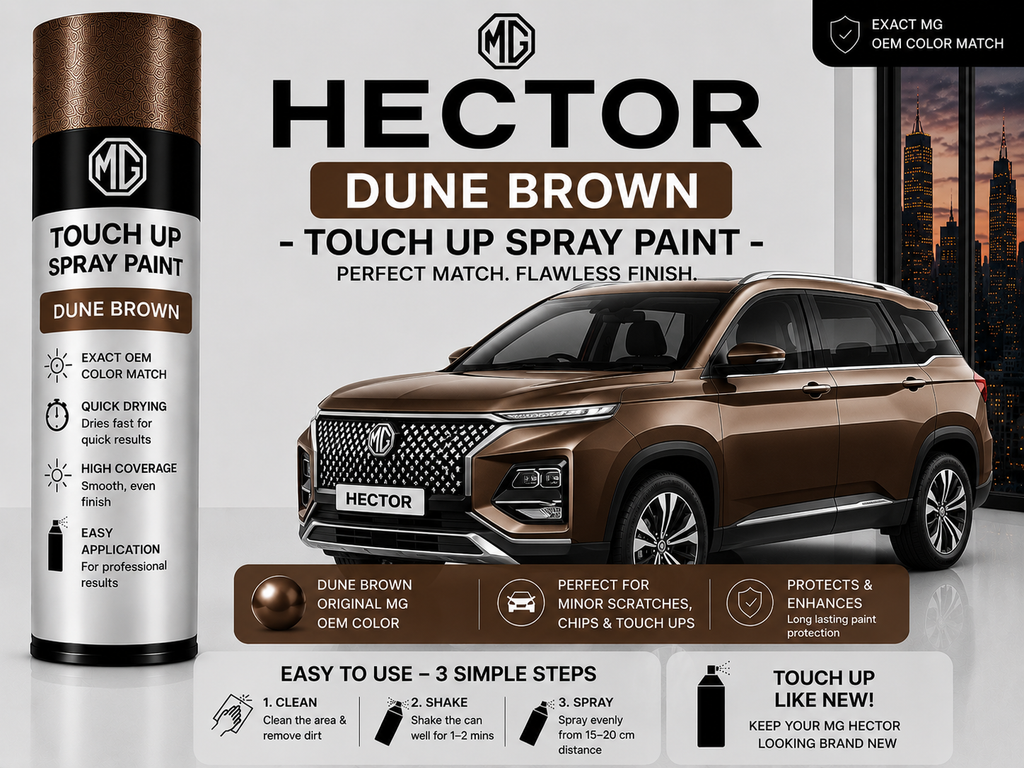 MG Hector Dune Brown Touch Up Spray Paint – OEM Color Match | LIHA Aerosols 500ml