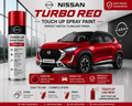 Nissan Magnite Turbo Red Touch Up Spray Paint | OEM Automotive Aerosol Paint for Scratch Repair