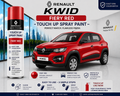 Renault Kwid Fiery Red Touch Up Spray Paint | OEM Automotive Aerosol Paint for Scratch Repair