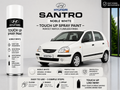 Hyundai Santro Noble White Touch Up Spray Paint – OEM Color Match | LIHA Aerosols 500ml