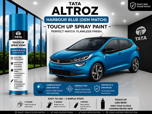 Tata Altroz Harbour Blue Touch Up Spray Paint – OEM Color Match | LIHA Aerosols 500ml