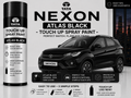 Tata Nexon Atlas Black Touch Up Spray Paint – OEM Color Match | LIHA Aerosols 500ml