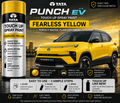 Tata Punch EV Fearless Yellow Touch Up Spray Paint – OEM Color Match | LIHA Aerosols 500ml