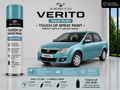 Mahindra Verito Aqua Rush Touch Up Spray Paint – OEM Color Match | LIHA Aerosols 500ml