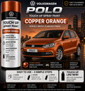 Volkswagen Polo Copper Orange Touch Up Spray Paint – OEM Color Match | LIHA Aerosols 500ml